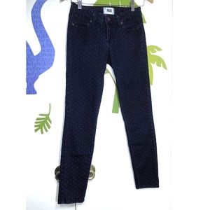 Paige Verdugo Ankle Jeans Sz 25 Tiny Star Print